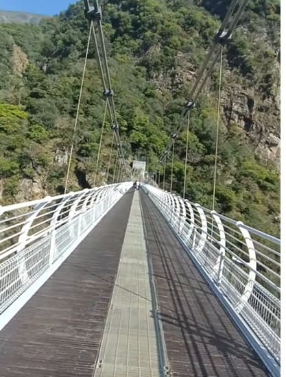 Hualien Hiking Buluowan Suspension Bridge